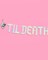 Til Death Do Us Party Fringe Banner - Black + Iridescent, 5 Ft